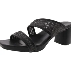 Inez 2 Faux Leather Slip On Heels