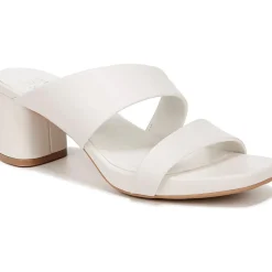 Inez Leather Square Toe Block Heel