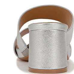 Inez Leather Square Toe Block Heel