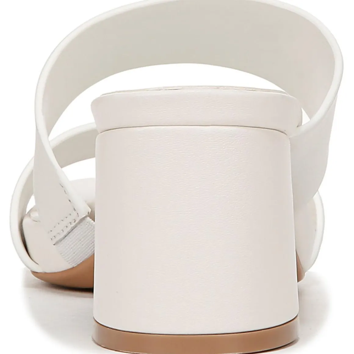 Inez Leather Square Toe Block Heel