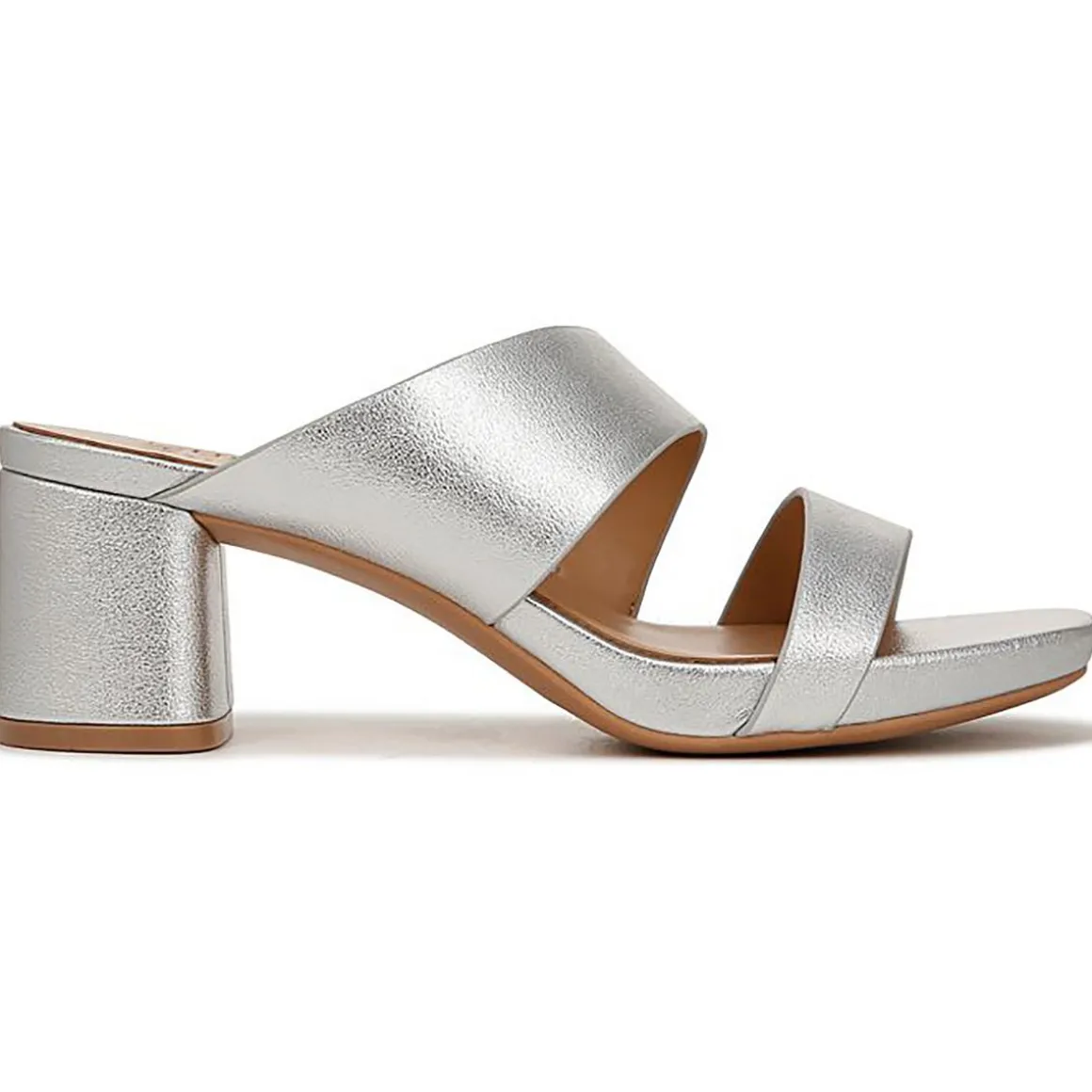 Inez Leather Square Toe Block Heel