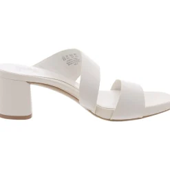 Inez Leather Square Toe Block Heel