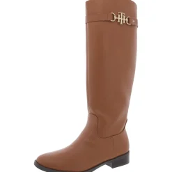 Inezy Zipper Almond Toe Knee-High Boots