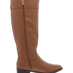 Inezy Zipper Almond Toe Knee-High Boots