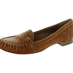 Instinctive Block Heel Leather Loafers