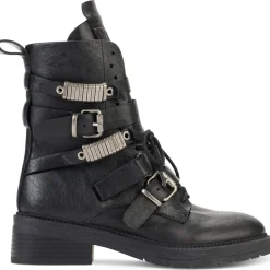 Ita Leather Strappy Ankle Boots