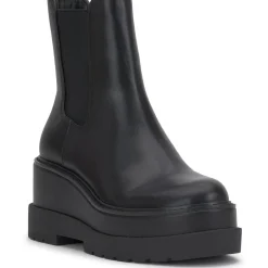 Ivean Faux Leather Platfrom Chelsea Boots