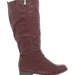 IvieWC Faux Leather Knee-High Boots
