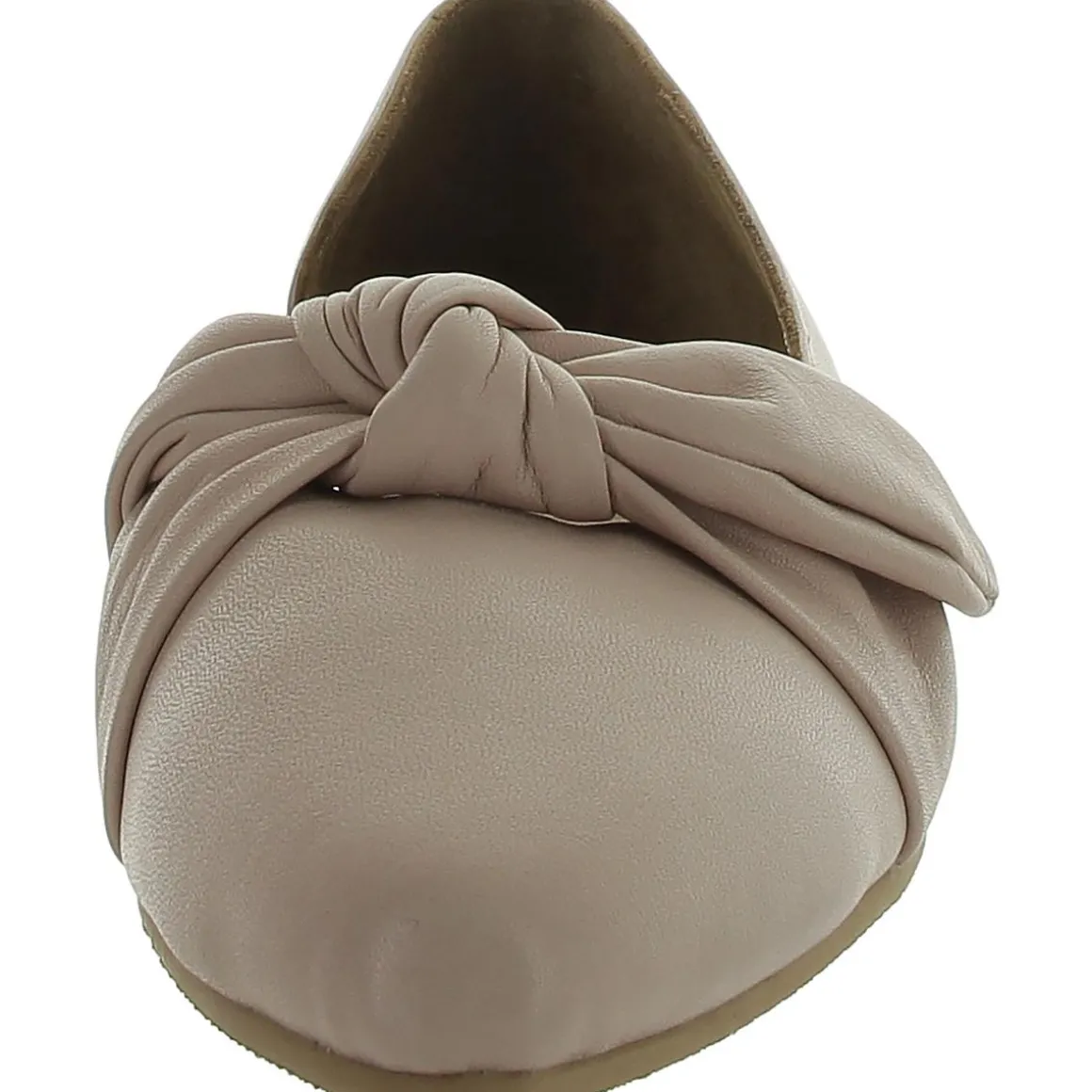 Ivory Slip On Flat D'Orsay