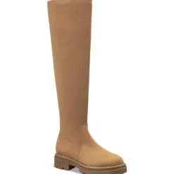 Jacksonn Padded Insole Lug Sole Over-The-Knee Boots