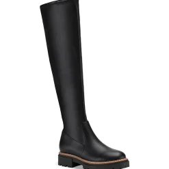Jacksonn Padded Insole Lug Sole Over-The-Knee Boots