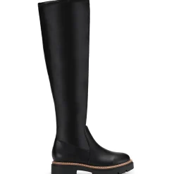 Jacksonn Padded Insole Lug Sole Over-The-Knee Boots