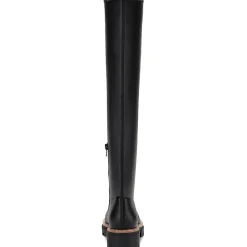 Jacksonn Padded Insole Lug Sole Over-The-Knee Boots