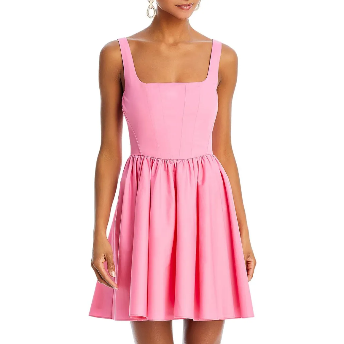 Jade Corset Square Neck Mini Dress