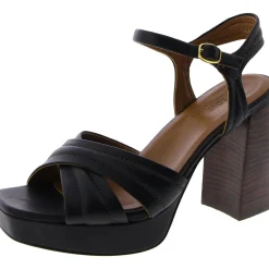 Jaime Buckle Ankle Strap Block Heel