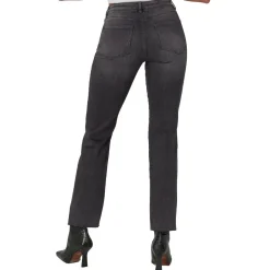 Jasper Split Hem Denim Straight Leg Jeans