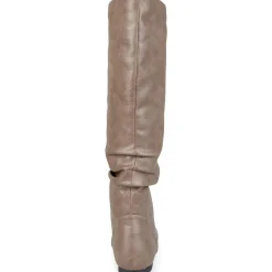 Jayne Faux Leather Wide Calf Knee-High Boots