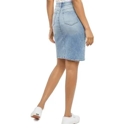 Jean Mini Pencil Skirt