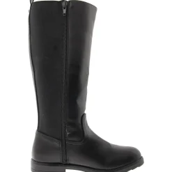 Jenni Zipper Faux Leather Knee-High Boots