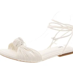 Jenniee Faux Leather Flat Strappy Sandals