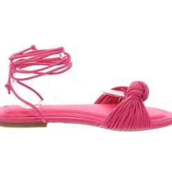 Jenniee Faux Leather Flat Strappy Sandals