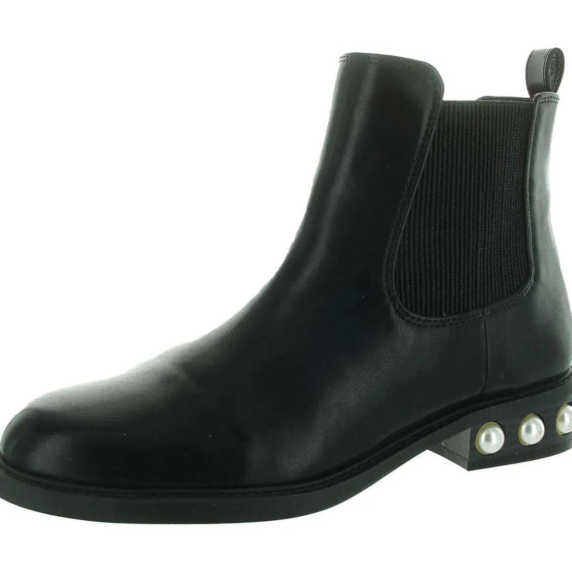 Jeovana Stretch Faux Leather Chelsea Boots