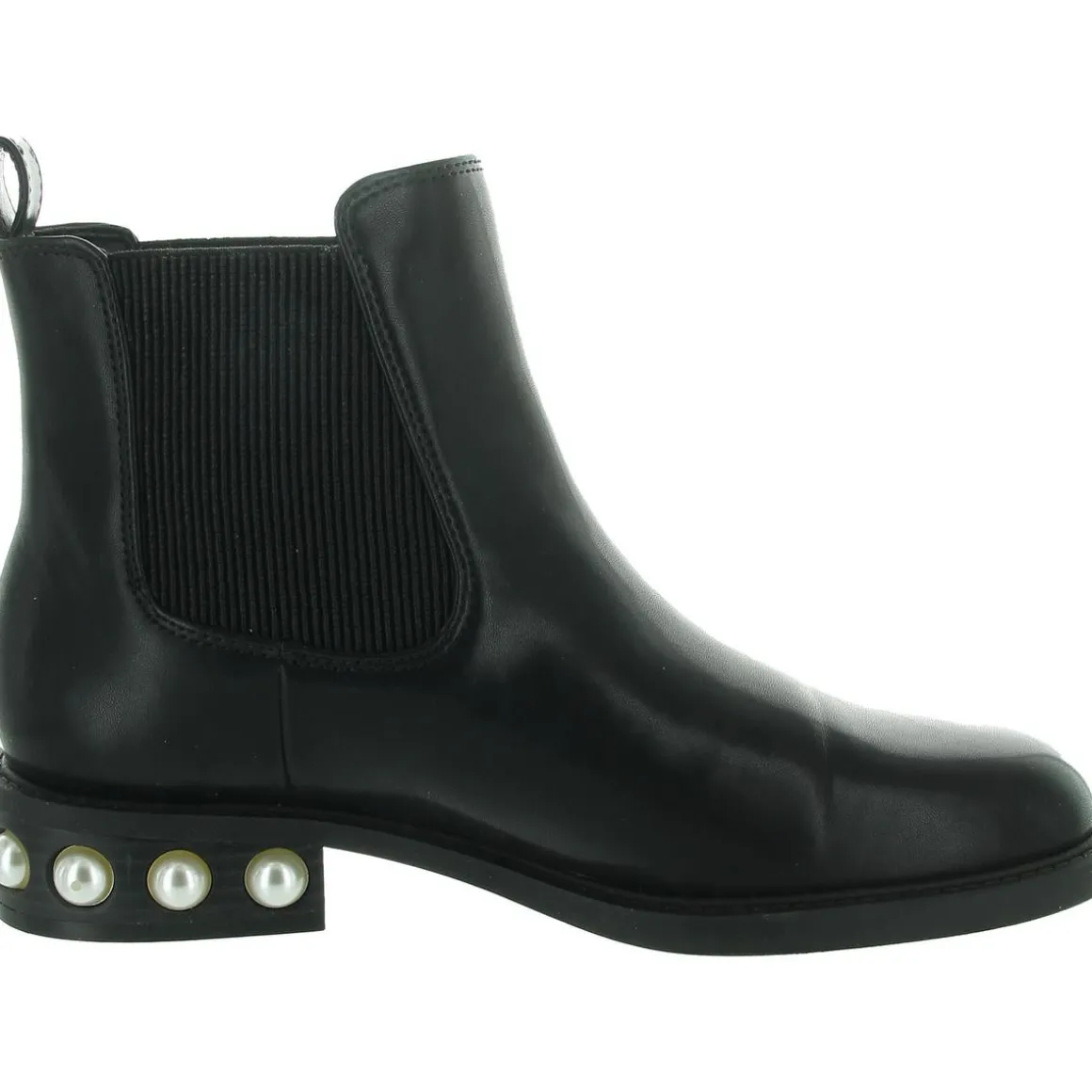 Jeovana Stretch Faux Leather Chelsea Boots