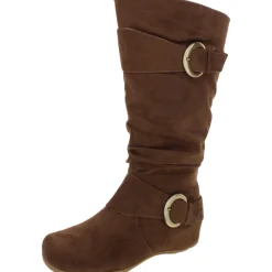 Jester Faux Suede Wide Calf Knee-High Boots