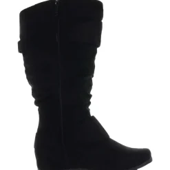 Jester Faux Suede Wide Calf Knee-High Boots