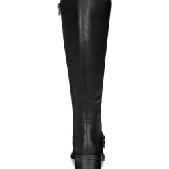 Jewel Plus Faux Leather Wide Calf Knee-High Boots