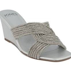 JNYIREBBO Jeweled Wedge Heels