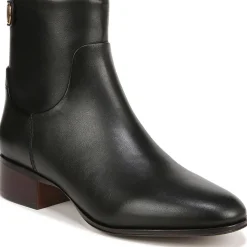 Joanne Leather Western Ankle Boots