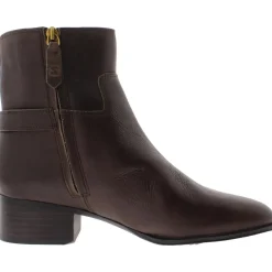 Joanne Leather Western Ankle Boots