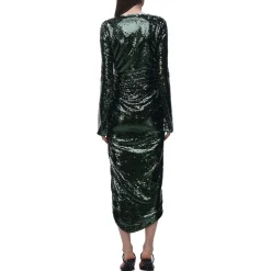 Jonathan Simkhai Emersyn Sequined Long Wrap Dress
