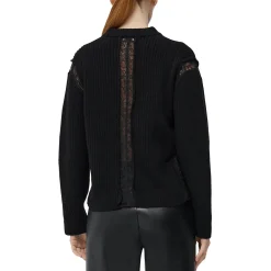 Jonathan Simkhai Wool Lace Trim Pullover Sweater