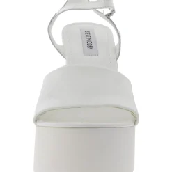 Jordana Buckle Patent Leather Platform Sandals