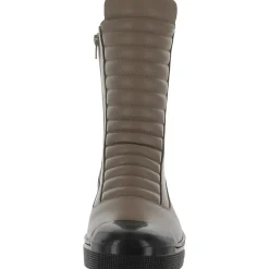 Journey Leather Ribbed Ankle Boots