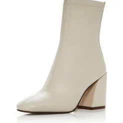 Julie Leather Square Toe Mid-Calf Boots