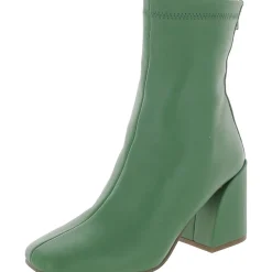 Julie Leather Square Toe Mid-Calf Boots