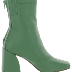 Julie Leather Square Toe Mid-Calf Boots