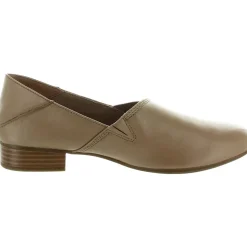 Juliet Trim Leather Block Heel Loafer Heels