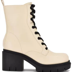 Juna Zipper Mid-Calf Combat & Lace-up Boots
