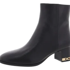 June Flex Mid Leather Ankle Booties