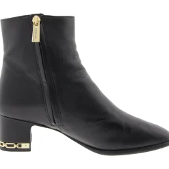 June Flex Mid Leather Ankle Booties