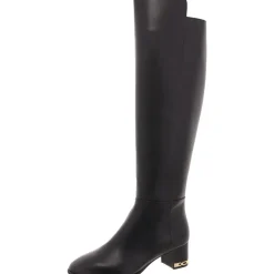 June Zip Up Slip On Knee-High Boots