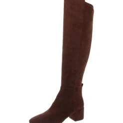 June Zip Up Slip On Knee-High Boots