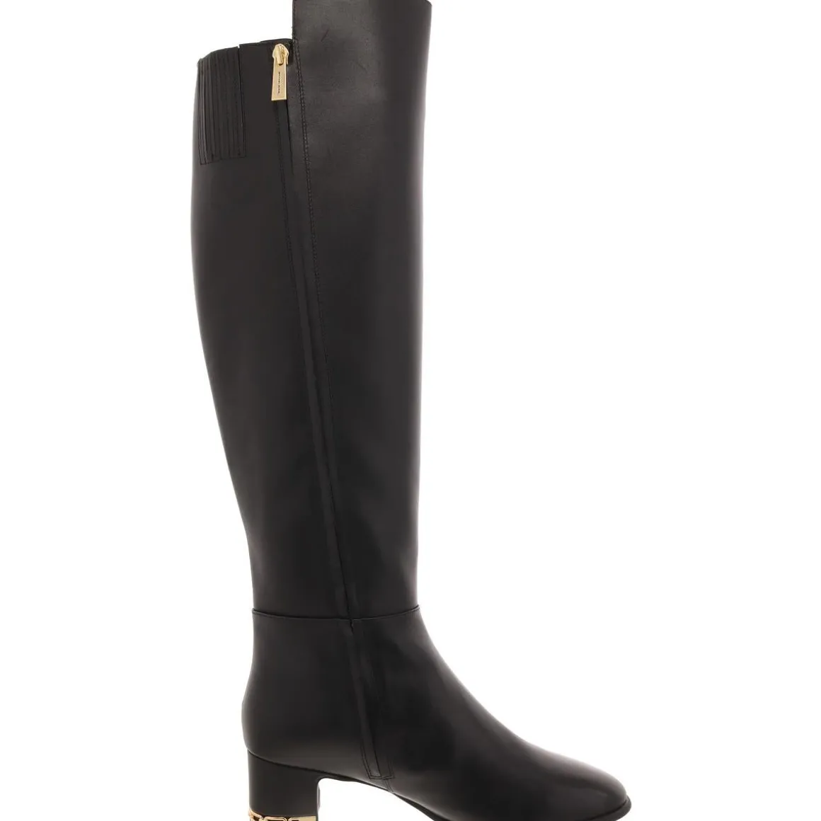 June Zip Up Slip On Knee-High Boots