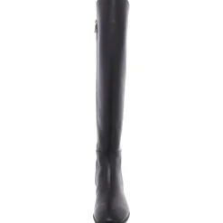 June Zip Up Slip On Knee-High Boots