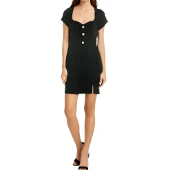 Juniors Boucle Metallic Mini Dress