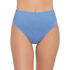 Juniors Chevron High Waist Swim Bottom Separates